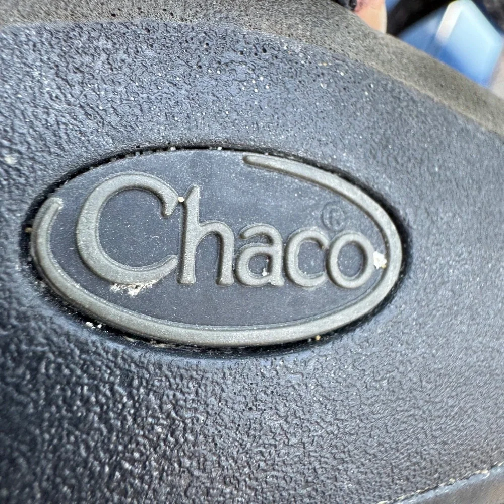 Chaco Z1 Classic Mens Sandals Size 11 Black Orange Strappy Sport Hiking Shoes